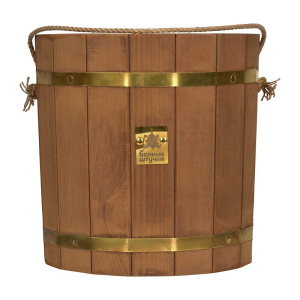 Ведро Банные штучки 13 л. (термо) с латунным обручем