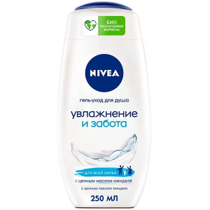 NIVEA Гель-уход для душа Увлажнение и забота 500мл