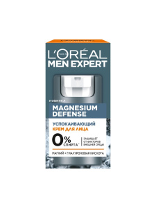 L'OREAL Men Expert Magnesium Defense Крем для лица Успокаивающий 50 мл L'OREAL Men Expert Magnesium Defense Крем для лица Успокаивающий 50 мл