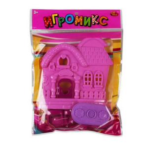 Игровой набор ABtoys Игромикс "Мебели с домиком", 4 предмета