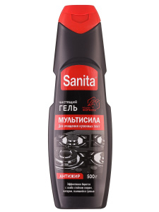SANITA Гель чистящий Антижир Мультисила (действие за 1 минуту) 500 г