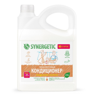 SYNERGETIC Кондиционер для белья Миндальное молочко 2,75л