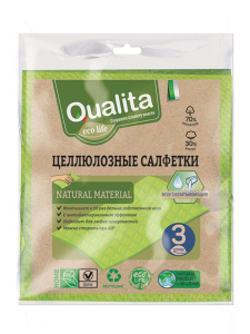 QUALITA Салфетки влаговпитывающие 3шт