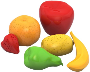 Набор Фрукты (6 предметов в сетке) 12х14х14,5 см.