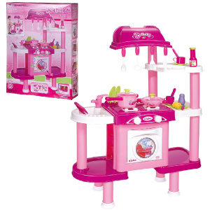 Игровой набор Junfa Кухня многофункциональная со стиральной и посудомоечной машинами, 3в1