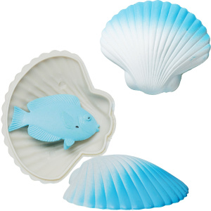 Junfa Игрушка-сюрприз Ракушка растущая в воде голубая