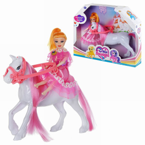 Игровой набор ABtoys Моя лошадка Куколка и белая лошадкаСИМВОЛ ГОДА 2026