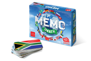 Настольная игра Нескучные игры Мемо Флаги (50 карточек)