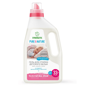 SYNERGETIC BABY Гель для стирки Детского белья, 1л