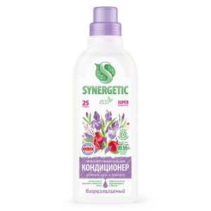 SYNERGETIC Кондиционер для белья Нежный ирис и гранат 0,75л