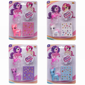Игровой набор Abtoys Моя лошадка Пони-единорог с бутылочкой-поильником и наклейкамСИМВОЛ ГОДА 2026