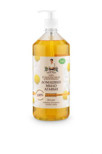 Рецепты бабушки Агафьи Мыло жидкое домашнее Агафьи 100% Ромашковое 1л