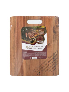 MARMITON Доска разделочная, акация, 38,5*32*1,5 см