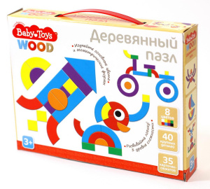 Пазл деревянный Десятое королевство серия Baby Toys 40 элементов