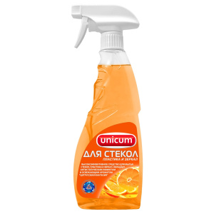 UNICUM Средство для мытья стекол, пластика и зеркал с ароматом Цитрусовая фантазия 500мл