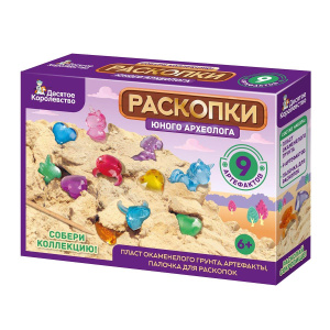 Набор для исследований Десятое королевство Раскопки Юного археолога 9 артефактов