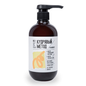 Кудрявый метод Кондиционер для кудрявых волос с маслами абрикосовой косточки и кофе (№02), 475мл