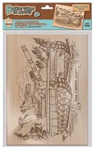 Набор для творчества Десятое королевство Выжигание Доска для выжигания 1 шт., Танк Т-80УМ1 Барс