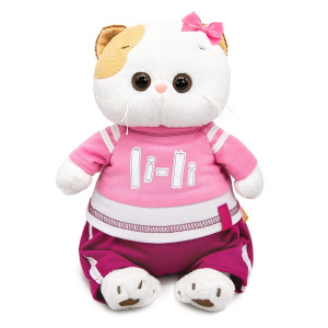 Кошка Ли-Ли в костюме в стиле спорт-шик 24 см