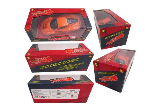 Машинка р/у Супер гонщик 1:24 2CH, световые эффекты, цвета в ассорт. (красный, желтый, оранжевый)