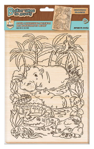 Набор для творчества Десятое королевство Доска для выжигания 1 шт Обитатели водоема А4