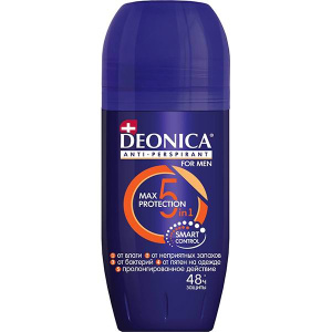 DEONICA FOR MEN Дезодорант-антиперспирант 5Protection ролик 50мл