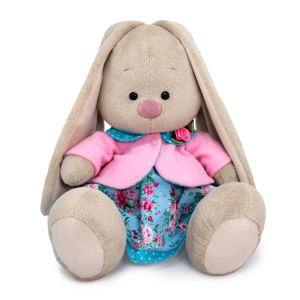 Мягкая игрушка BUDI BASA Зайка Ми в юбке и жакете с розочкой (малый) 18 см