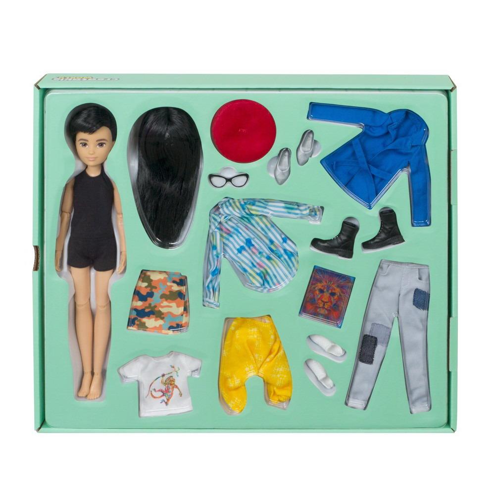 Игровой набор Mattel кукла с одеждой и аксессуарами Creatable World Делюкс Темные прямые волосы