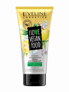 EVELINE I Love Vegan Food Пенка для Умывания глубоко очищающая 175мл