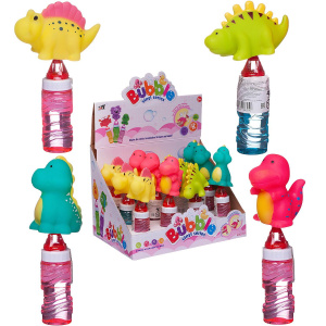 Мыльные пузыри Junfa Забавные динозаврики 50 мл в дисплее 12 шт