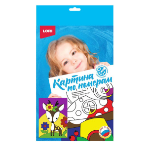 Набор для творчества LORI Картина по номерам для малышей Милый оленёнок
