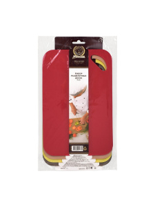 MARMITON Набор досок разделочных пластиковых, 4 шт, 29*19*0,2 см, цвет в ассортименте