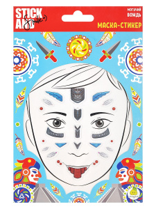 Маска-стикер ЯиГрушка Stick&Smile для лица Могучий вождь