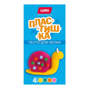 Набор для творчества LORI пластишка тесто для лепки Набор № 22 4цв по 50 г