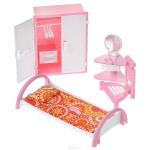 Набор мебели для кукол ФОРМА "Спальня"