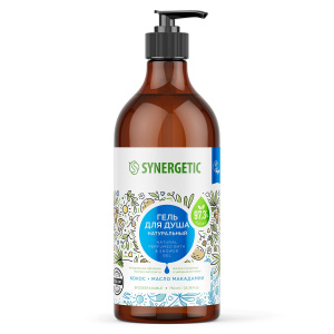 SYNERGETIC Натуральный гель для душа Кокос и масло макадамии, биоразлагаемый, 750мл