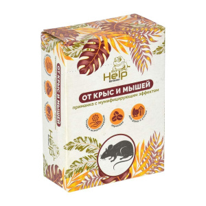 Приманка HELP зерновая для уничтожения КРЫС и МЫШЕЙ, коробка 100 г
