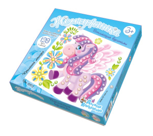 Набор для творчества. Аппликация бусинами Крылатая лошадка