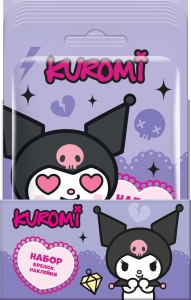 Фигурка SBOX коллекционная KUROMI Брелок и наклейки в флоупаке