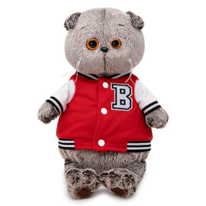 Мягкая игрушка BUDI BASA Кот Басик в клубной куртке 19 см