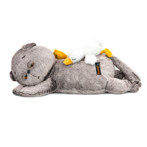 Кот Басик сонный с Гусиком (пижамница) 50 см