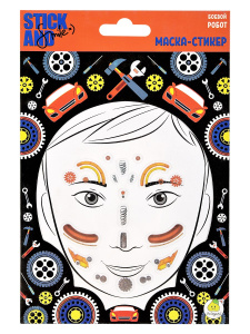 Маска-стикер ЯиГрушка Stick&Smile для лица Боевой робот