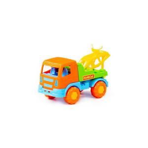 Автомобиль ПОЛЕСЬЕ эвакуатор Tёма, оранжевый 16,8х8,3х8,8 см