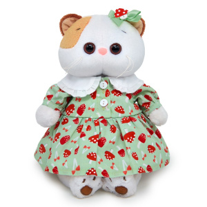 BUDI BASA Кошка Ли-Ли в платье с мухоморами 27 см