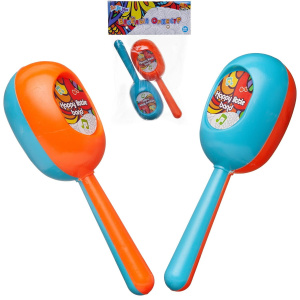 Музыкальный инструмент ABtoys ДоРеМио Весёлый оркестр Маракасы голубой, оранжевый