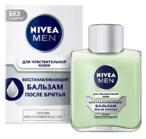 NIVEA MEN Бальзам после бритья Восстанавливающий для чувствительной кожи 100мл