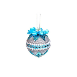 Шар новогодний из пайеток "Снежная королева"