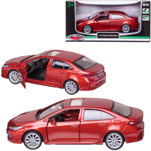 Машинка металлическая MSZ серия 1:43 Toyota Corolla Hybrid, цвет оранжевый, инерционный механизм, двери открываются