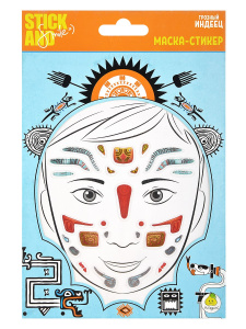 Маска-стикер ЯиГрушка Stick&Smile для лица Грозный индеец