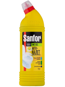 Sanfor WС Гель Средство санитарно-гигиеническое Лимонная свежесть 750 г
